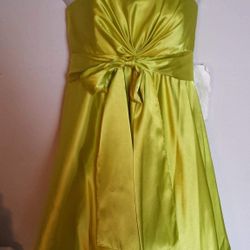Lime Green Prom / Homecoming/ Formal/ Bridesmaid Dress 