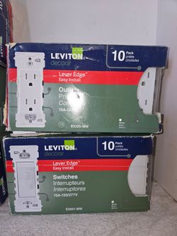 Leviton Lever Edge Switches 2 pack for $25 New (Price Is Firm)