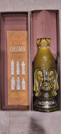 1969 Old Crow 10 Year Chessmen
