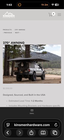 270 degree awning