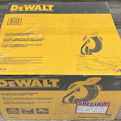 Dewalt 15 Amp 12” Single Bevel Compound Miter Saw Brand New 