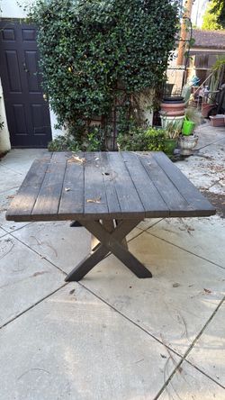Black wood table