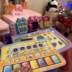 Tech table for toddler learning