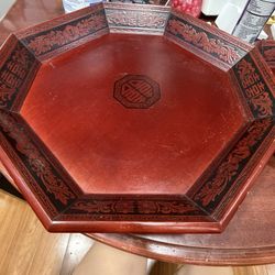 2 Vintage Korean Serving Trays 