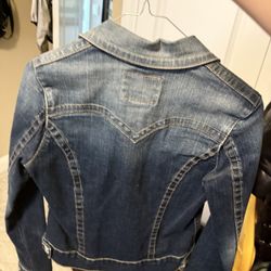 True religion light blue jean jacket 