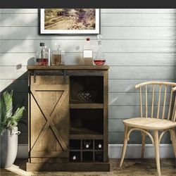 Beverage Cabinet -brown Oak