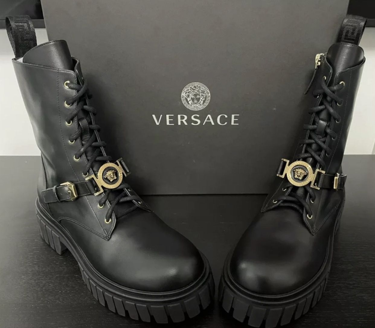 New Women’s Versace Combat Boots Size 37 for Sale in Las Vegas, NV ...