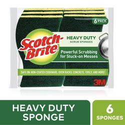 20 Pc Set - 3M Scotch-Brite Non-Scratch Scrub Sponge 6 Pack Cleaning Tubs, Cookware