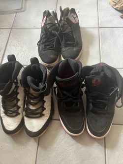 Air Jordan Sneakers size 9.5 & 9 Nike Air Revolution Red Bottom size 9.5  (3 pairs)