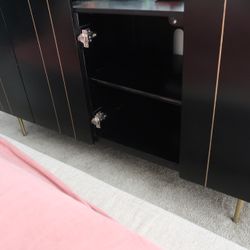 Black Storage Cabinet 
