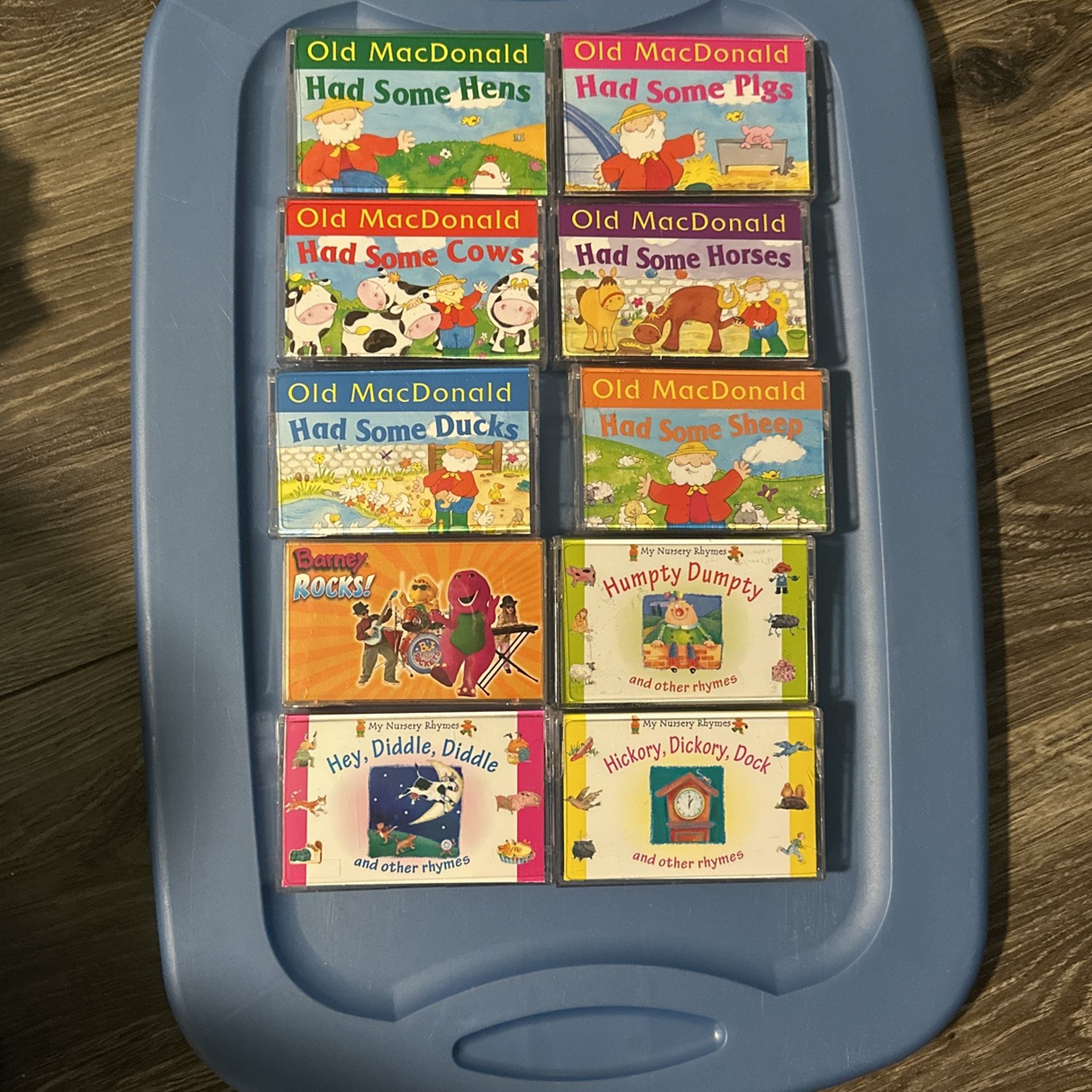 Children’s Cassette Tapes One Barney Rocks, Cassette Tape Old Macdonaldk