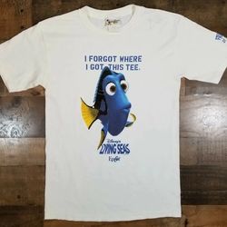 VTG Finding Nemo Dory Shirt Small "I Forgot Where I Got This Tee" Disney Living