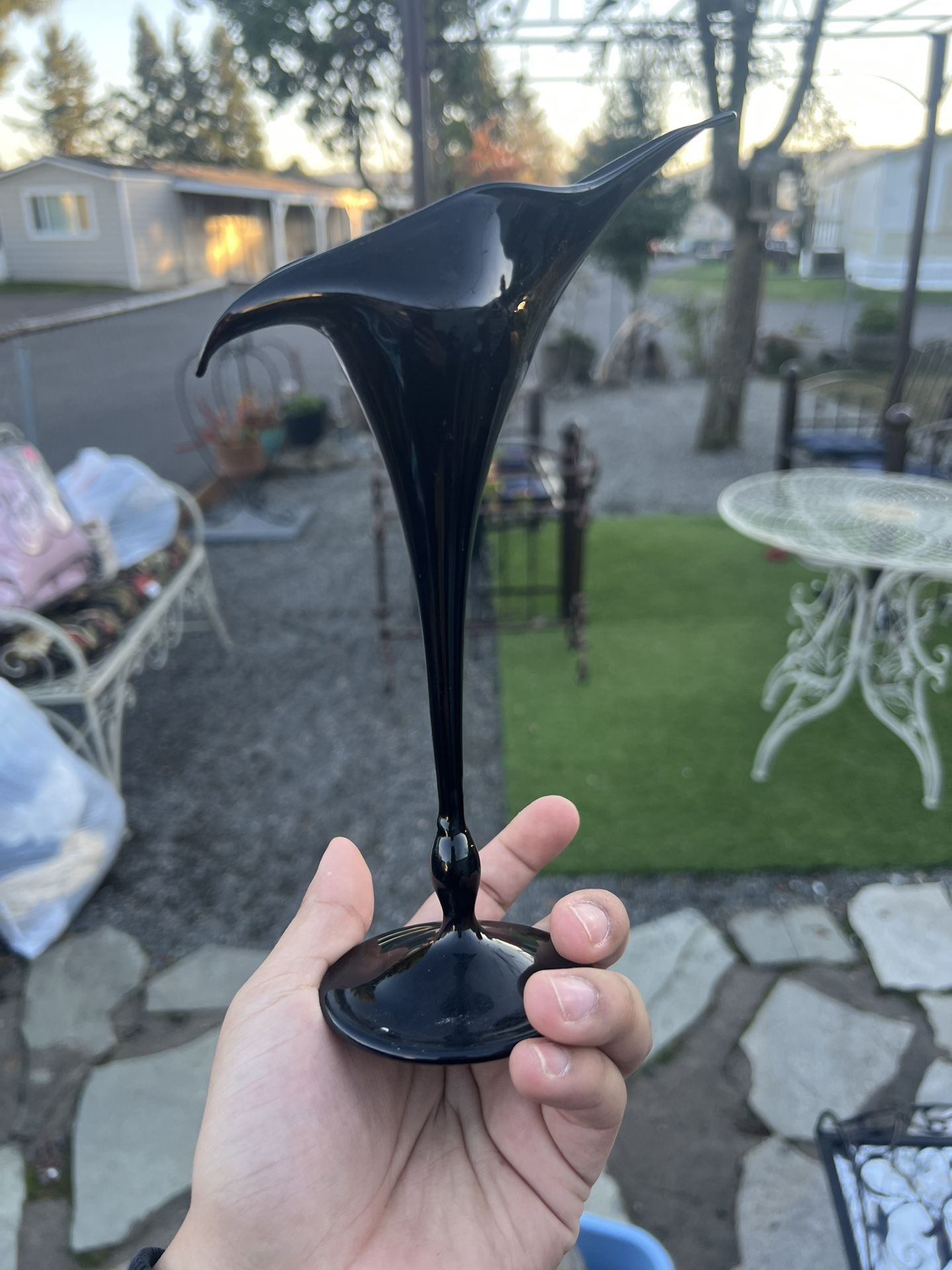 Single Glass Candle Holder