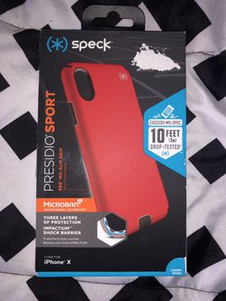 iPhone X case - Speck Presidio Sport