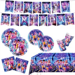 K-Pop Demon Hunters Birthday Party Supplies Set
