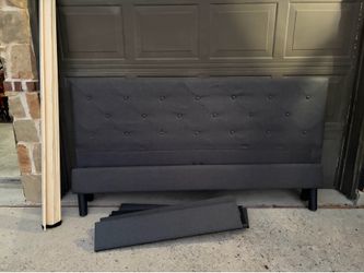 Queen Bed Frame dark gray