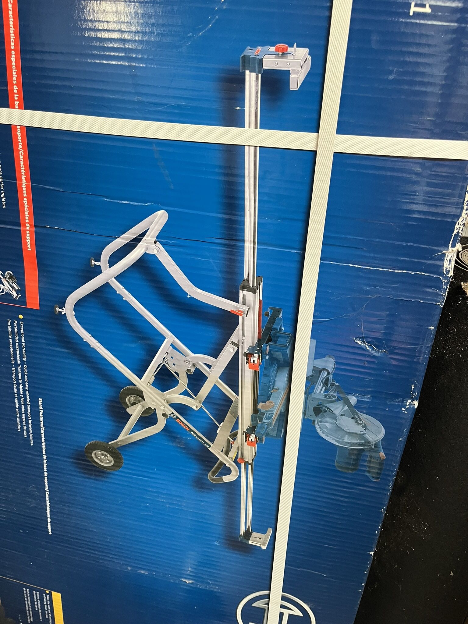 Saw stand with wheel - BOSCH New in box $200