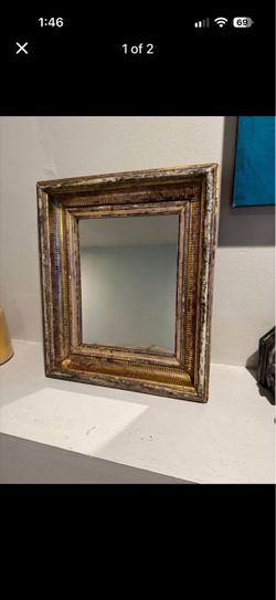 Small Ornate Gold Framed Wall Mirror