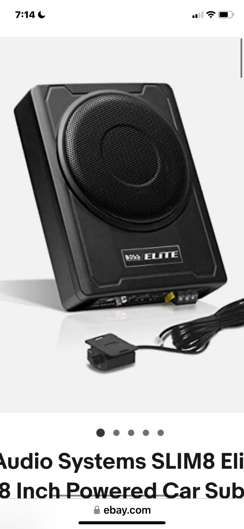 BOSS Elite SLIM10 Amplified Car Speaker With Amp
