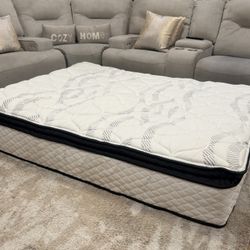 Queen Mattress + Bed frame (Free Delivery)