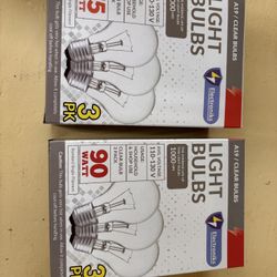 Incandescent Light Bulbs 60w 75w 90w Pack Of 3