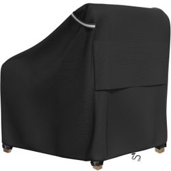 Patio Chair Covers Outdoor Furniture Covers  Black One Pack