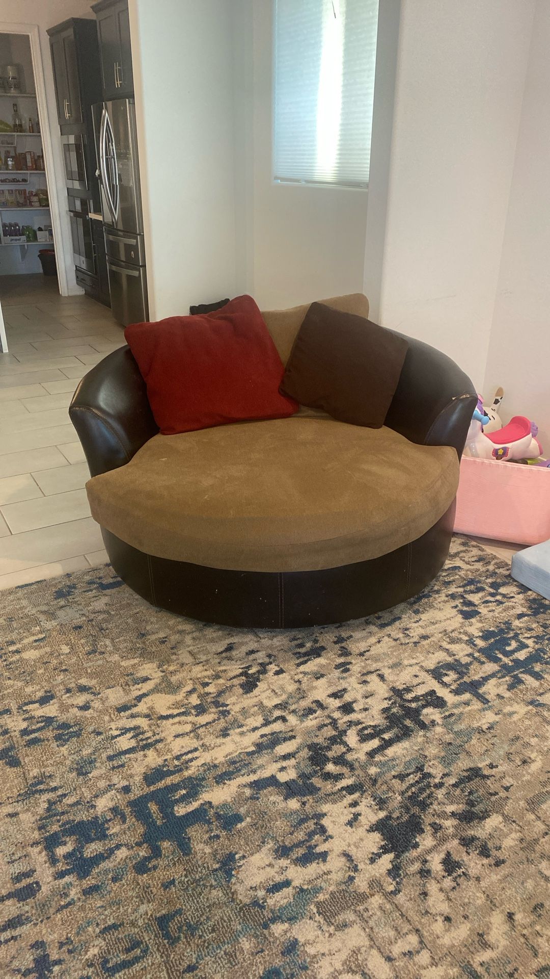 Oversized Swivel Chair