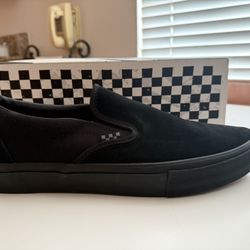 Vans Skate Slip-On Shoe Pop Cush Soles Size 13 Black