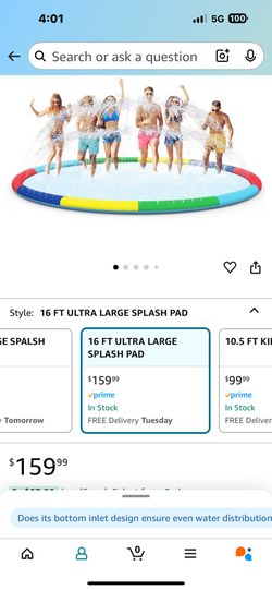 New 16’ Splash Pad