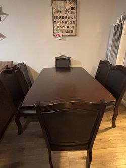 6 chair dining table