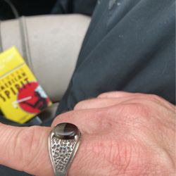 Men’s 925 Sterling Tigers Eye Ring!!!