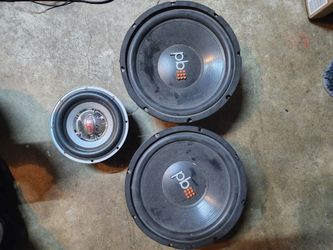 12" PB Speakers and 6" Rockford Fostgate Speaker