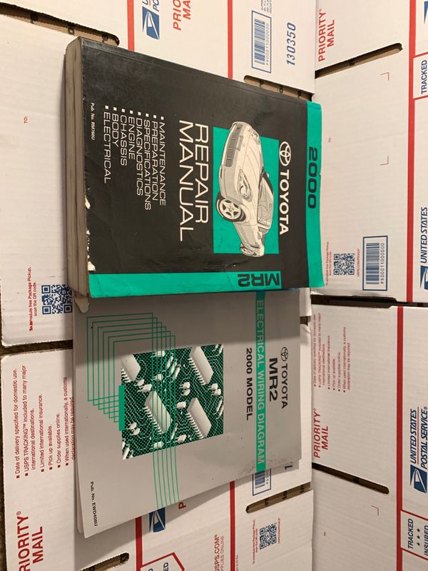 2000 Toyota MR2 OEM Repair Manual & Wiring Diagram for Sale in