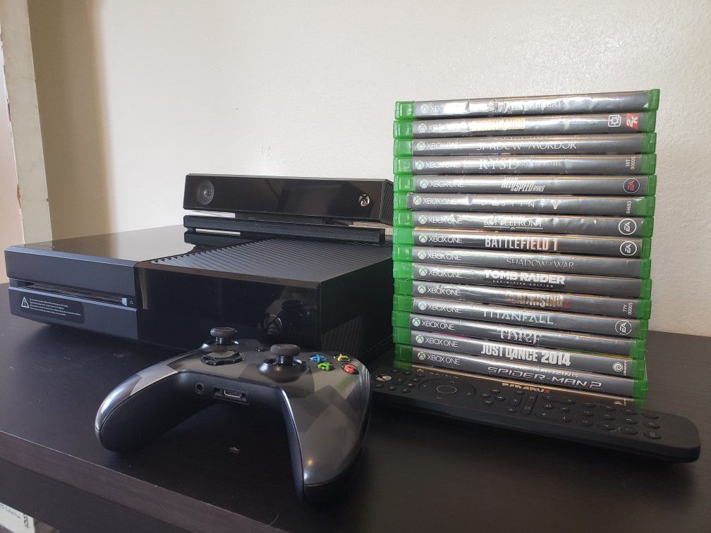 XBOX ONE | 500GB | KINECT, CONTROLLER, REMOTE & 16 GAMES INCLUDED