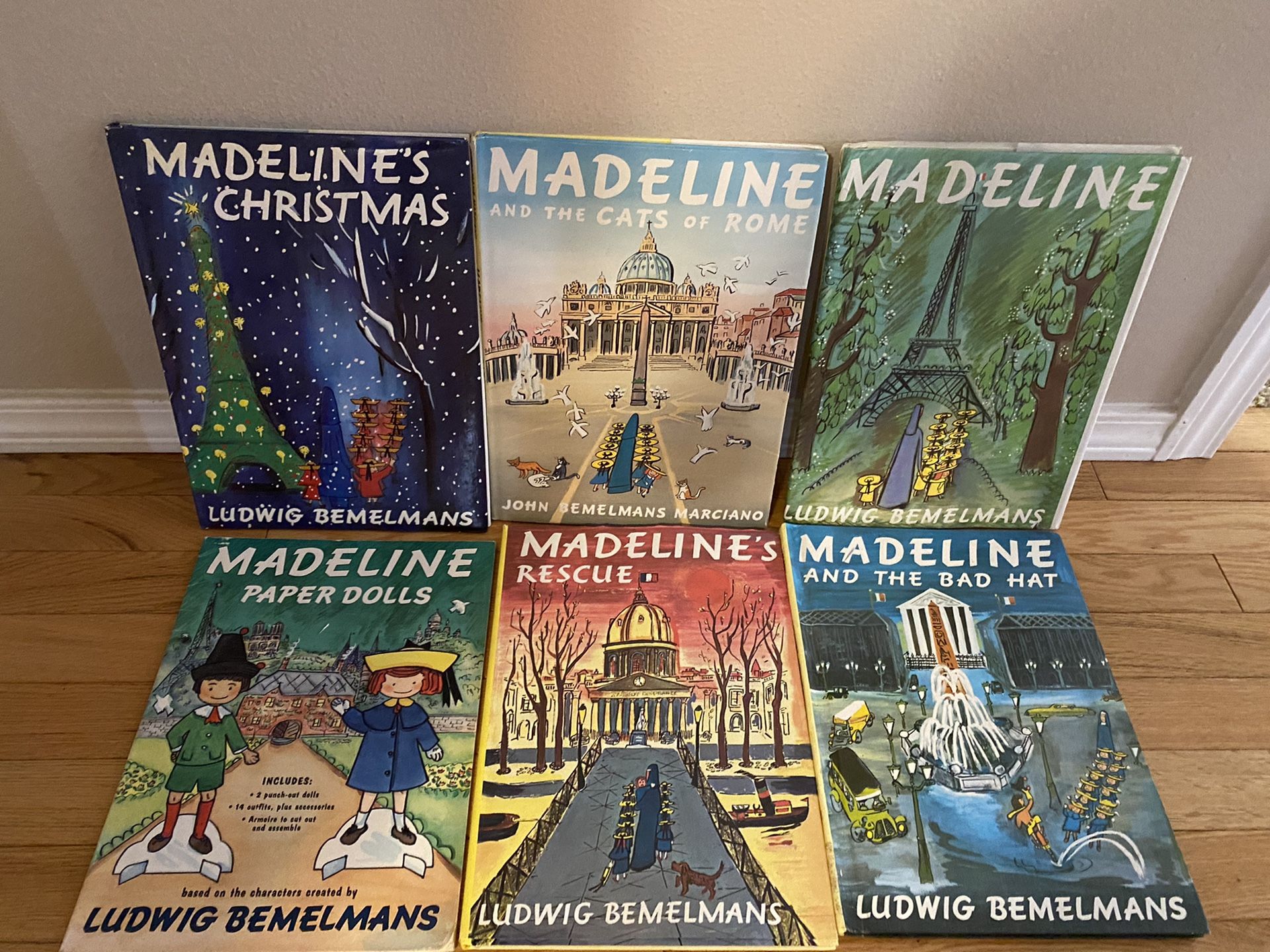 Madeline Books and Paper Dolls Very Clean Like New