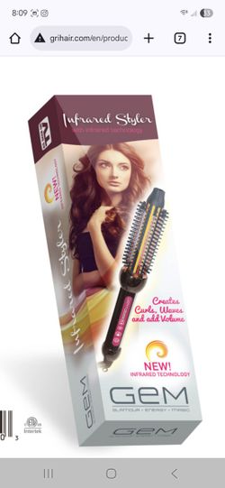 Gem Infrared Brush Curling Iron
