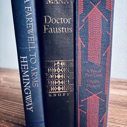 📚3 Classic Hardcover Books: Dickens, Hemingway, Mann