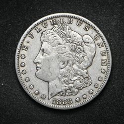 1883-CC Morgan Silver Dollar
