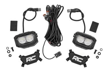 Rough Country 5 Inch Light Pods White/Amber DRL | Flood (Pair)