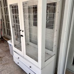 Bird cage cabinet 