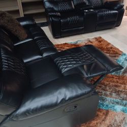Winter Clearance Sale. Santiago, Black Leather Reclining Sofa And Loveseat Set Only $1199. Easy Finance Option. Same-Day Delivery.