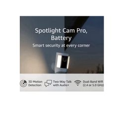 NEW - AND LATEST VERSION of RING SPOTLIGHT PLUS ++ Security Cameras ( Battery or Solar) ( Color: White)-$100 Firm Price