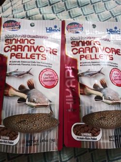 Carnivore fish food 3 packs