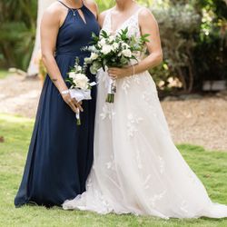 Navy Blue Brides Maid Dress  Thumbnail