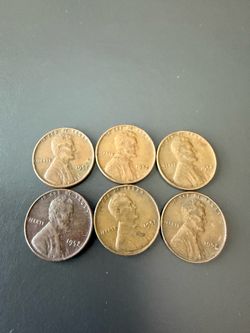 6 of the 1952 wheat pennies