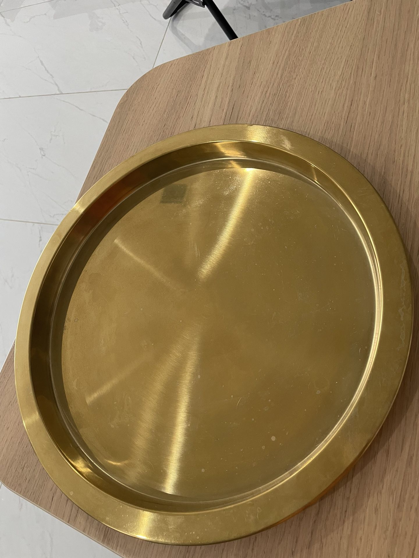 IKEA-GLATTIS-Tray, brass color, 15" 