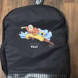 Avatar the Last Airbender Aang Backpack with Laptop Sleeve & Water Bottle Pockets - New with Tags