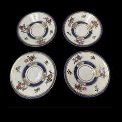 Set of 4 ROYAL DOULTON For Bailey Banks & Biddle Saucer Set 1(contact info removed)