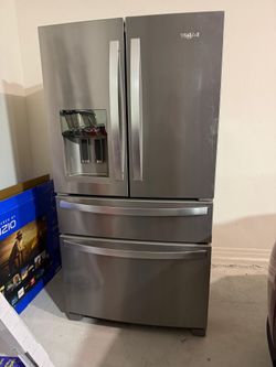 Whirlpool Stainless Steel French Door Refrigerator – $600