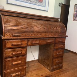 Free Oak Roll Top Desk